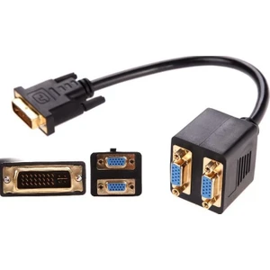4972 Dvi To 2X Vga Çevirici Çoklayıcı Splitter Kablosu