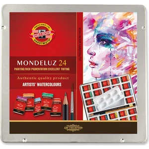 Koh-İ Noor Mondeluz Art Collection Metal Kutulu 24 Renk Sulu Boya
