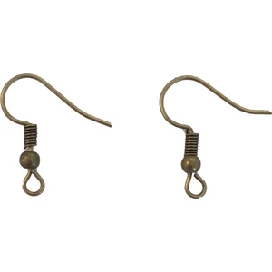 Küpe Kancası Bronz Kaplama- 10 Çift