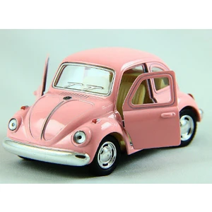 Metal Mini Vosvos Çek Bırak Oyuncak Araba - Pembe