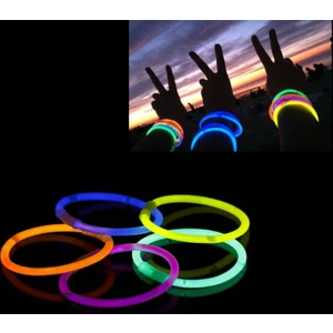 10 Adet Glow Stick Bracelet Fosforlu Kırılan Çubuk Bileklik