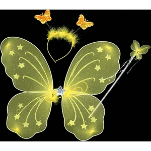 Gösteri Kelebek Kanadı (3 Parça)-Sarı