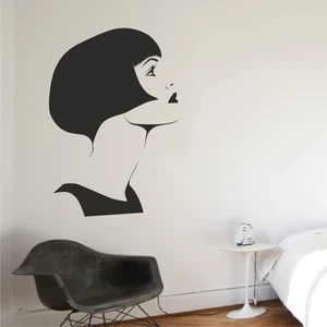 Hepsi Duvar Vintage Woman Head Duvar Sticker