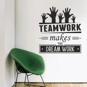 Hepsi Duvar Team Work Duvar Sticker