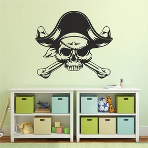 Hepsi Duvar Pirate Skull Duvar Sticker
