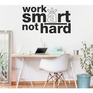 Hepsi Duvar Work Smart Not Hard Duvar Sticker