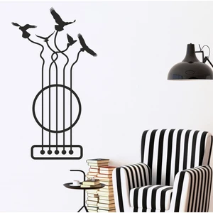 Hepsi Duvar Guitar Birds Duvar Sticker
