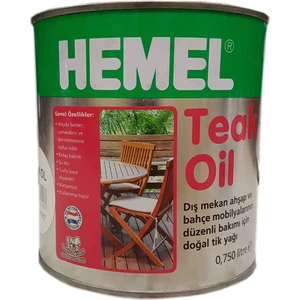 Hemel Teak Oil 1. Sınıf Tik Yağı 0,75 Litre