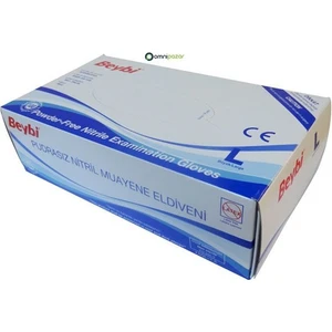 Nitril Pudrasız Eldiveni Mavi Large 20 Paket