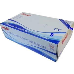 Nitril Pudrasız Eldiveni Mavi Small 20 Paket