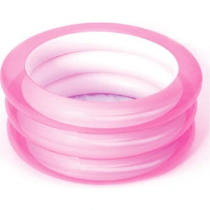 şişme Bebek Havuzu 3 Halkalı Pembe 70Cm X 30Cm 51033