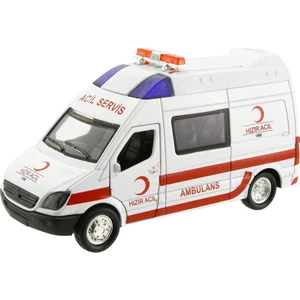 Birlik Oyuncak Işıklı Metal Çekbırak Ambulans