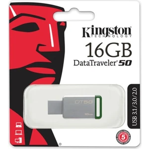 16Gb Usb3.1 Memory Dt50/16Gb Metal/Yeşil