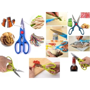 8 Fonksiyonlu Paslanmaz Celik Mutfak Makasi