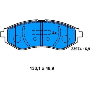 FREN BALATASI ÖN CHEVROLET AVEO KALOS 1.2-1.4