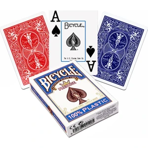 Pusula Oyun Bicycle Prestige Plastik Poker İskambil Oyun Kağıdı (Bicycle Oyun Kartı Mavi)