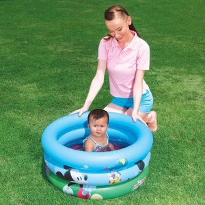 Mickey Mouse Clubhouse Baby Pool 70 Cm / Bestway 91018 Bebekler İçin Mickey Mouse Şişme Havuz 70 Cm X 30 Cm