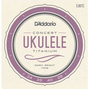 Daddarıo Ej87C Set Ukulele Teli Concert Tıtanıum Ukulele
