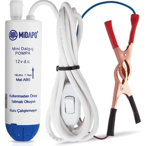 12 Volt 1/4" Mini Dalgıç Pompa(Mazot,Su Yada Süt Pompası)