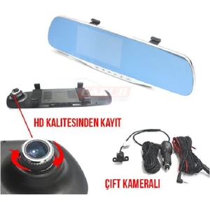 HD Kayıt Kalitesi Ön ve Arka Kameralı Ayna Tüv-Türk Onaylı 0017020