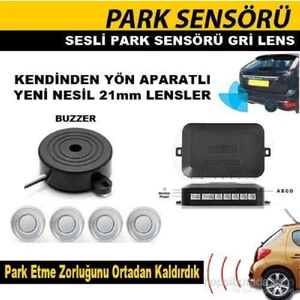 Park Sensörü 4 Sensörlü Sesli Gri Gözlü 0015903