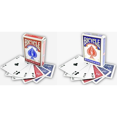 Bicycle Standart Poker İskambil Oyun Kağıdı (4 Tarafı Yazılı Fiyatı