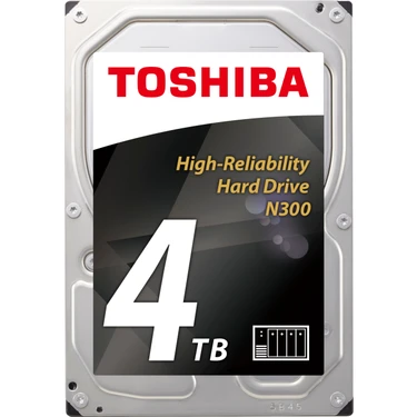 Toshiba N300 4TB 7200RPM 3.5" 128MB Cache Sata 3 NAS Disk