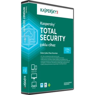 Kaspersky Total Security MD 3C Çoklu Cihaz