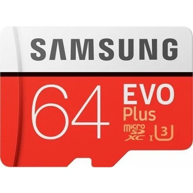 Samsung EVO Plus 64GB 100 MB/s microSDXC Kart (SD Adaptör)