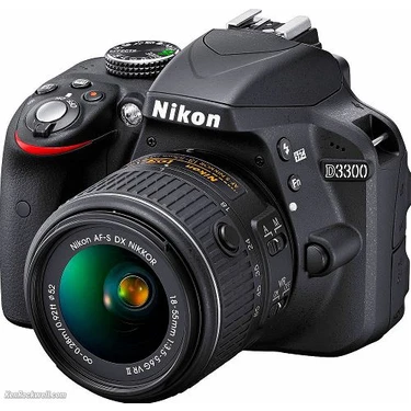 Nikon D3300 18-55 Vr Af-P (2017 Nesil) Lens Dslr Fotoğraf Makinesi + Taşıma