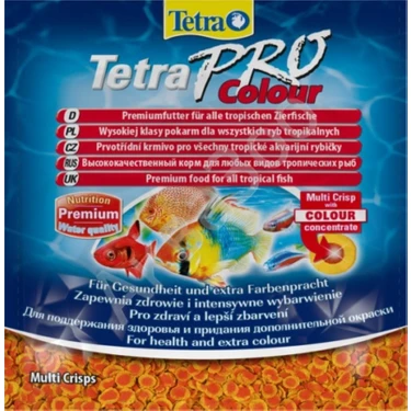 Tetra Pro Colour Crisps Cips Renklendirici Balık Yemi 12 Gr