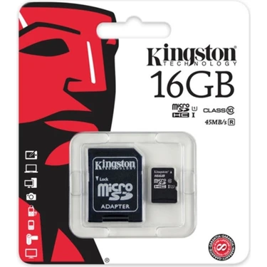 Kingston 16Gb Micro Sdhc Kart Class10