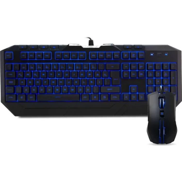 Cooler Master Devastator II Mavi LED Türkçe Klavye + Mouse Seti