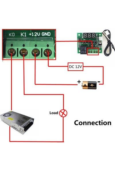 Robotekno Dijital Termostat 12v Akvaryum Kuluçka Buzdolabı Termostatı
