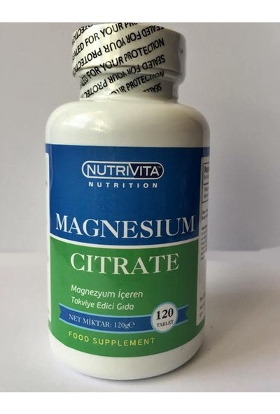 Nutrivita Nutrition Magnesium Citrate 250mg 120 Tablet