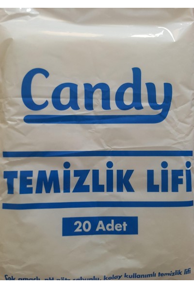 Candy Hasta Temizleme Temizlik Lifi 20 Adet