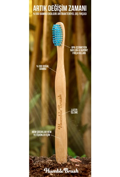 Humble Brush Adult Blue - Soft (Mavi)