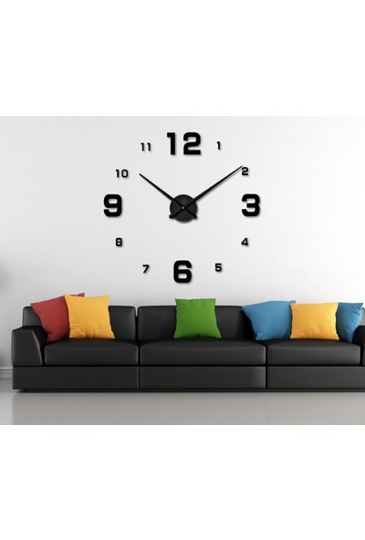 Dıy Clock Yeni Nesil 3D Duvar Saati Model 19