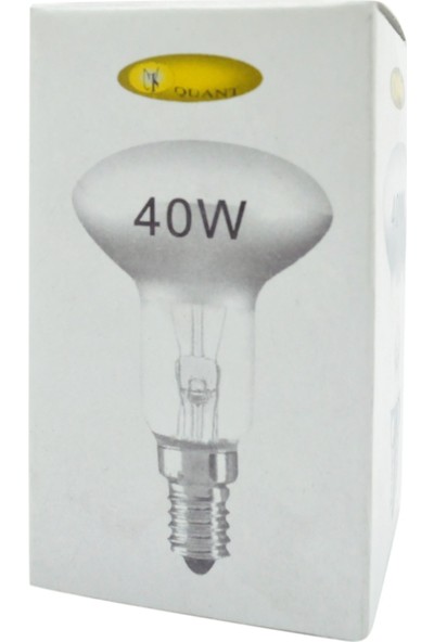 Quant 40W Akkor Buzlu Ampul (Sarı Işık) E14