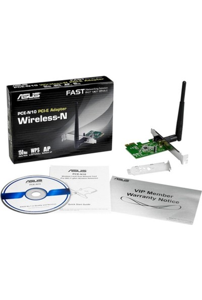 Asus Pce-N10 Wireless 150 Mbps Pcı Express Adaptör