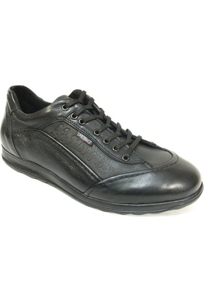 Le Monad Siyah Bağcıklı Casual Erkek Ayakkabı