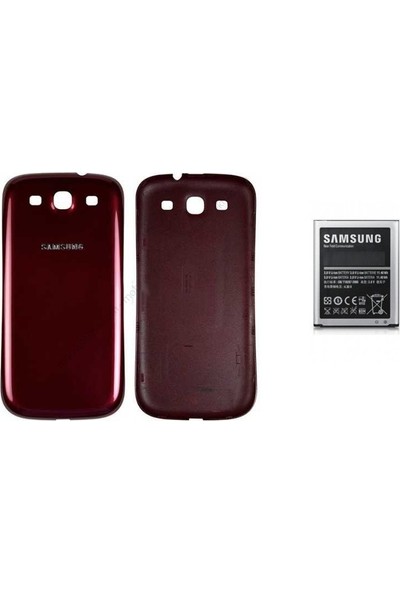Emirtech Samsung Galaxy i9300 S3 Cep Telefonu Pil Batarya Kapağı + Batarya