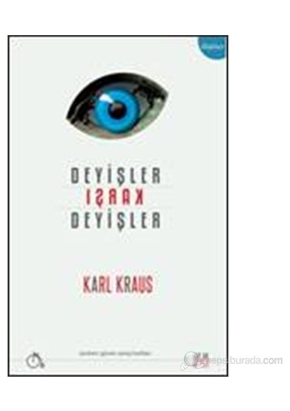 Deyişler Karşı Deyişler-Karl Kraus