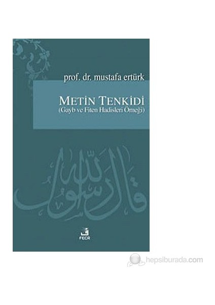 Metin Tenkidi-Mustafa Ertürk