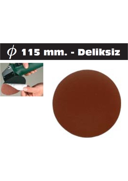 Cırtlı Disk Zımpara Kahverengi Alox 115 mm 400 Kum 10 Adet