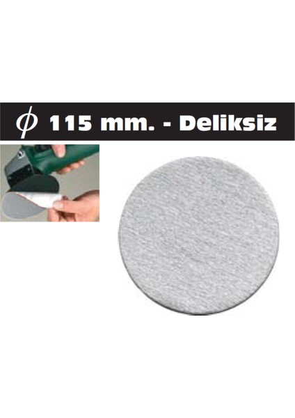 Cırtlı Disk Zımpara Beyaz Alox 115 mm 60 Kum 10 Adet