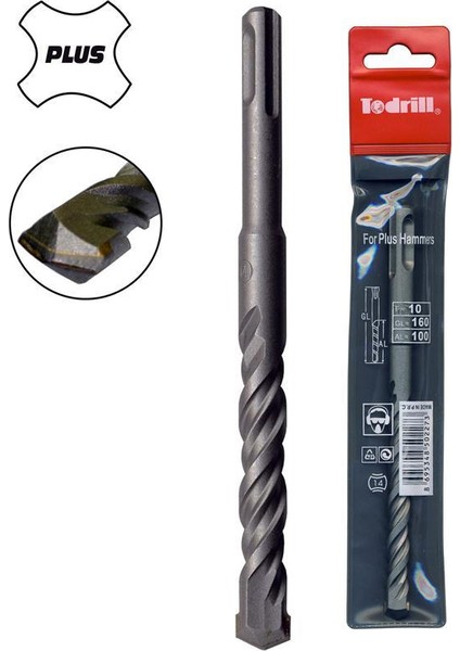 50225 SDS Plus Matkap Ucu 10x110 mm (2 Elmaslı)