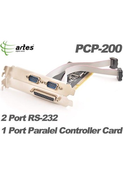 Pcp-200 Pcı Paralel+2Serı Çok.(Lpt+Serı)