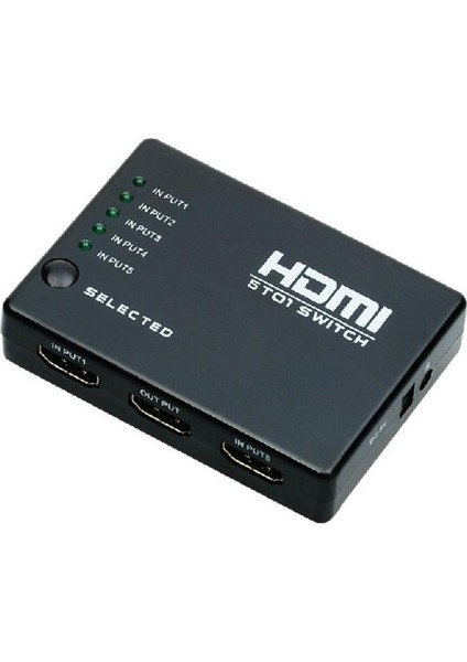 SY-501 5 Port Kumandalı Full HD 1080p Kablosuz HDMI Switch