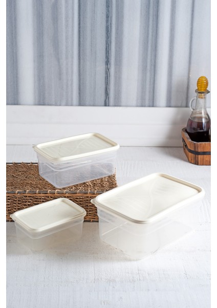 Nefnefhome_Bager Saklama Kabı 3'Lü Set